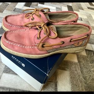Pink Sperry Top Siders